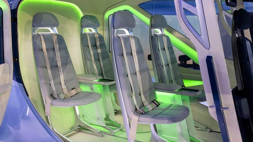Hyundai Flying Taxi Supernal S A2 Seats and Cabin