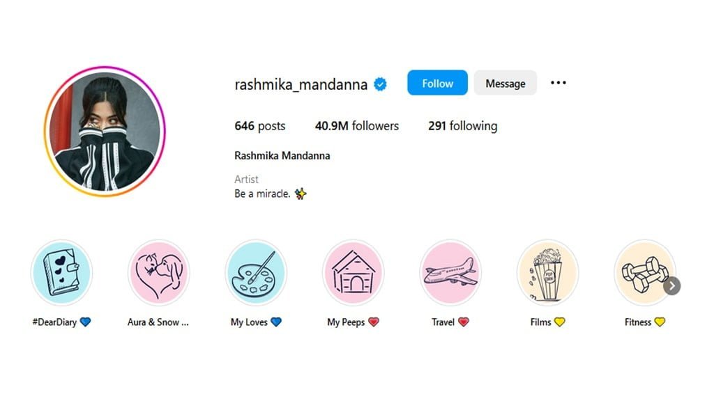 Rashmika Mandanna Instagram