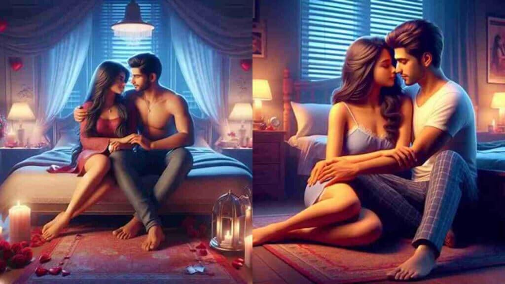 Romantic Love AI Image Ki Kora Banai
