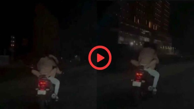 Couple Romance On Bike