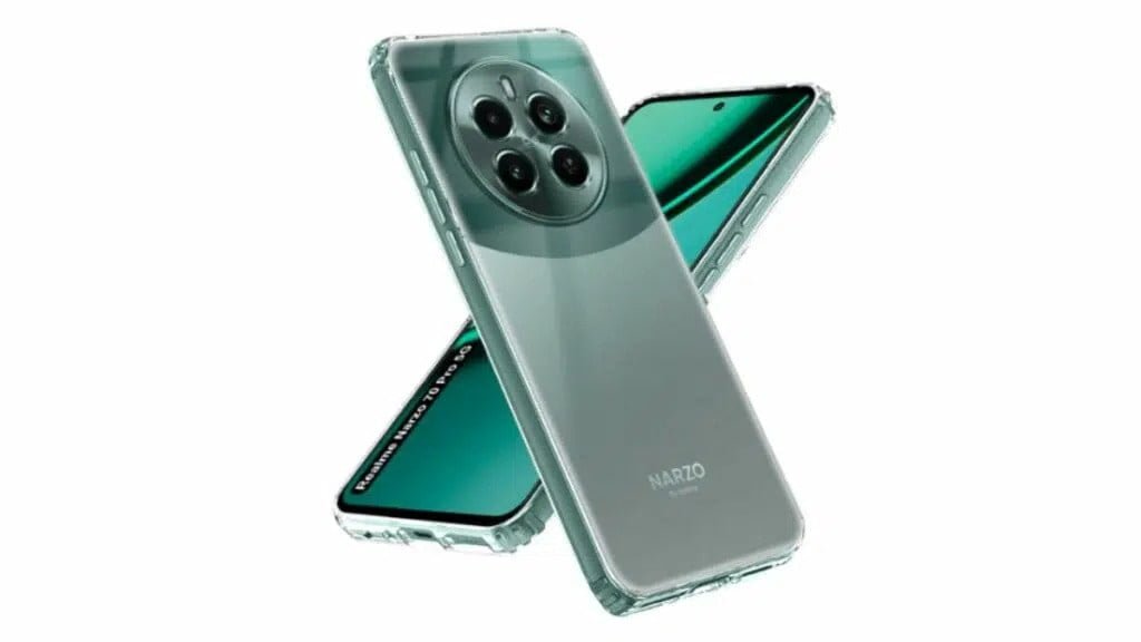 Fashionury Shockproof Crystal Clear Back Cover Case for Realme Narzo 70 Pro 5G
